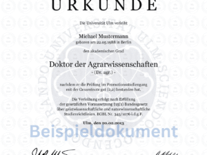 Doktortitel kaufen