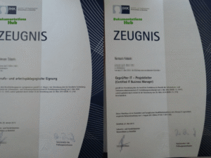 IHK-Prüfungszeugnis