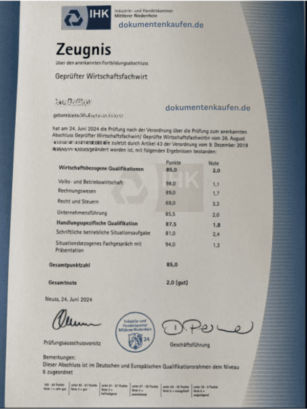 Technischer Fachwirt IHK kaufen, IHK-Zertifikat Technik,