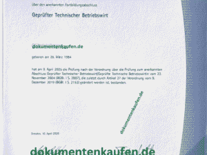 IHK Abschlusszeugnis kaufen,