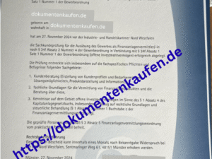 Sachkundeprüfung nach § 34f Gewerbeordnung (GewO)