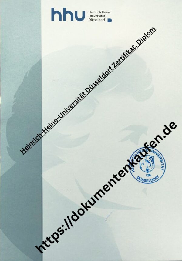 Heinrich-Heine-Universität Düsseldorf Zertifikat, Diplom