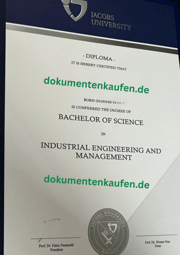 Jacobs University Bremen urkunde
